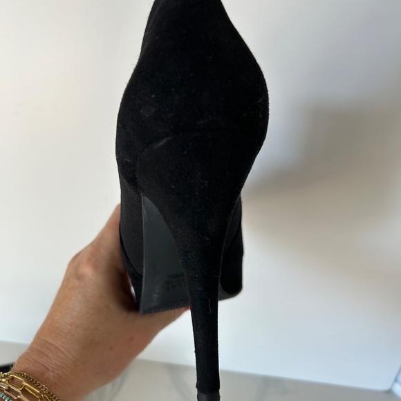 Stuart Weitzman Black suede platform high heel - Picture 10 of 15